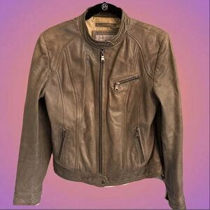 Jacket Marc New York. Y Andrew Marc leather in women gray(L)